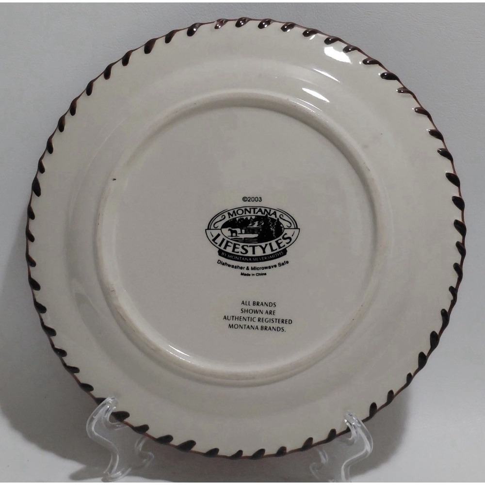 Montana Lifestyles By Montana Silversmiths 8" Salad Plates Set of 4 - Picture 3 of 3